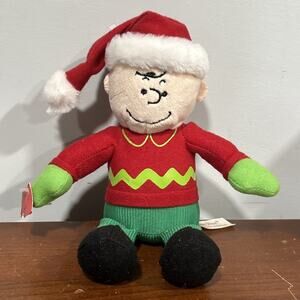 Peanuts Charlie Brown Holiday Christmas Plush Keychain Dandee 2014